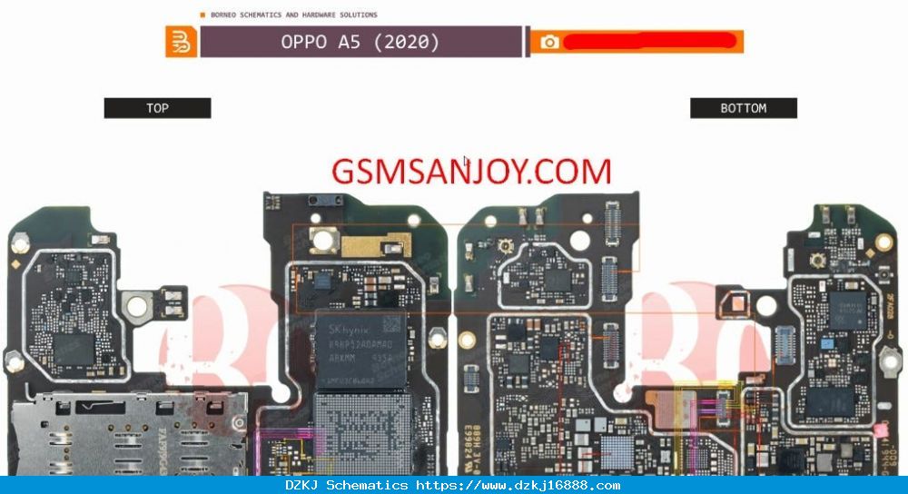 OPPO A5 All Hardware Schematic Diagram Free Solution