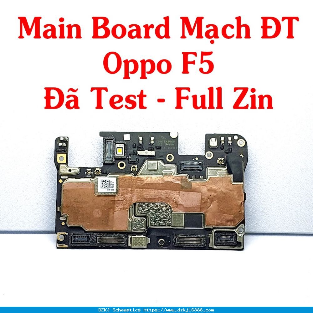 วงจรโทรศัพท์บอร์ดหลัก Oppo F5