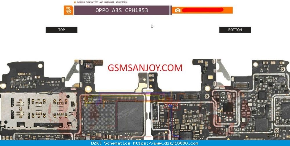 OPPO A3S CPH1853 All Hardware Schematic Diagram Free Solution