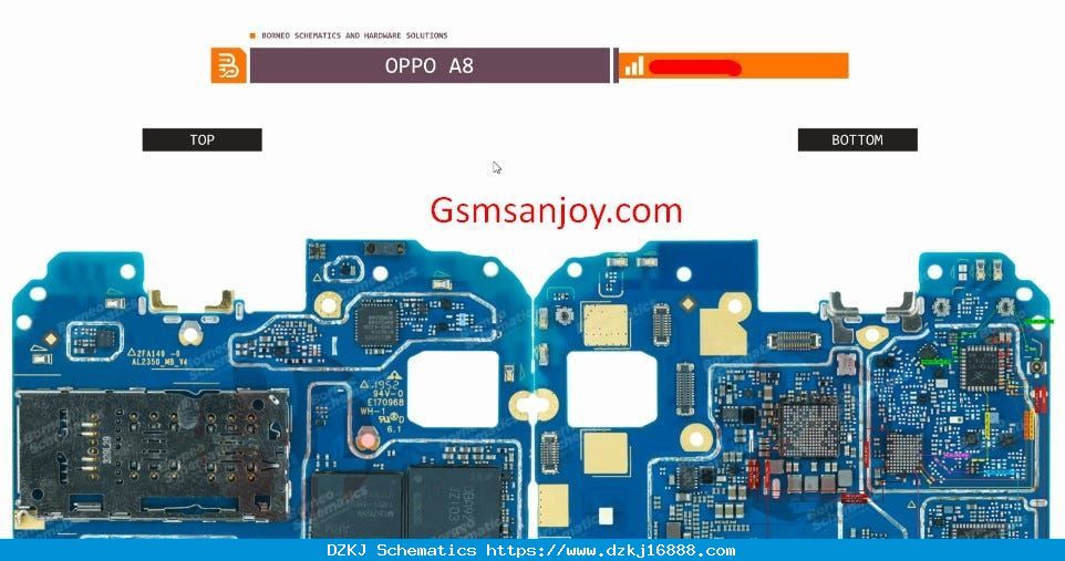 OPPO A8 All Hardware Schematic Diagram Free Solution