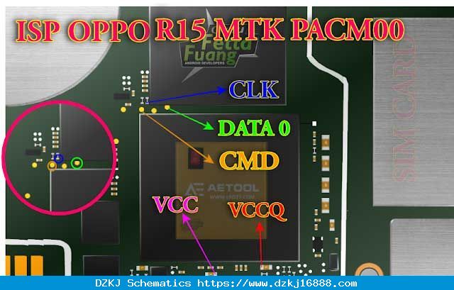 OPPO R15 CPH1835 EMMC DIRECT PINOUT PinOut Me