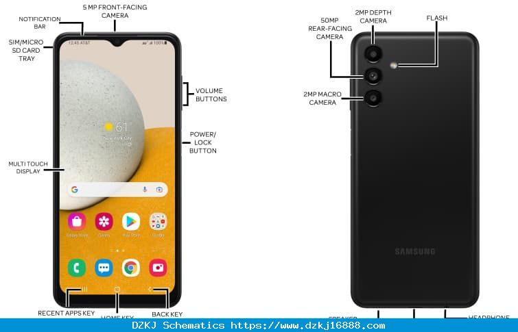 Samsung Galaxy A13 5G (SM-A136U) Diagram