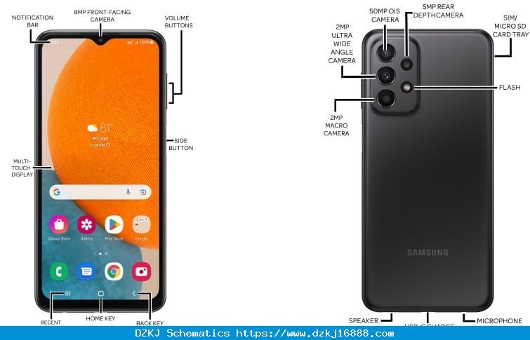 Samsung Galaxy A23 5G (SM-A236U) Diagram