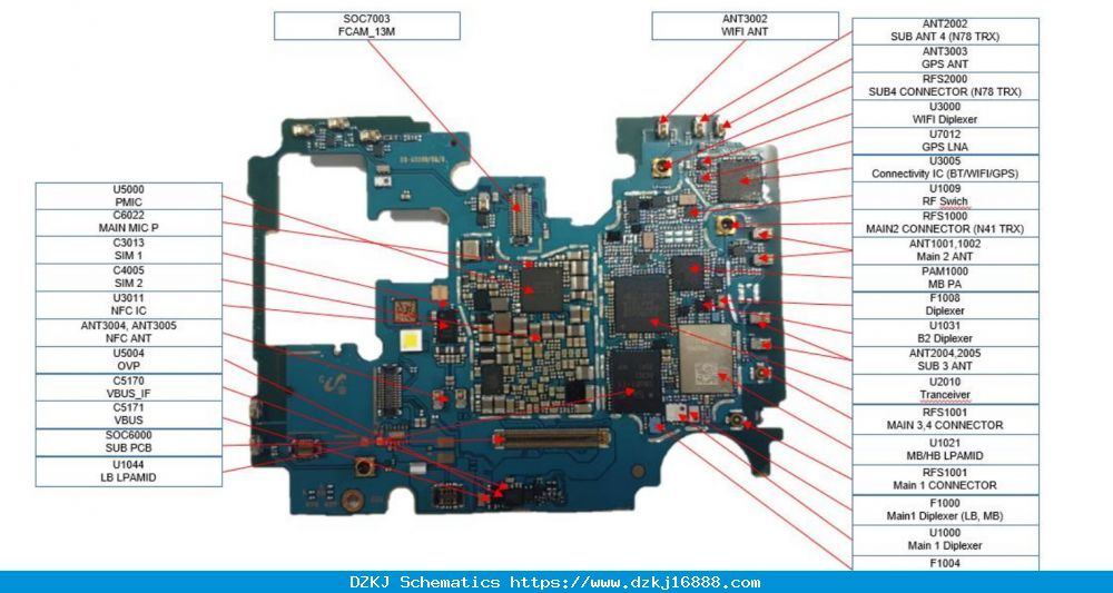 Samsung Galaxy A32 SM-A326B Schematics