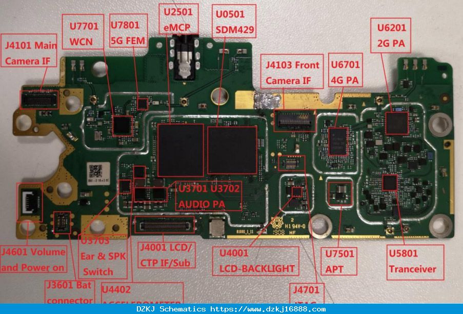 Tablet Motherboard Diagram