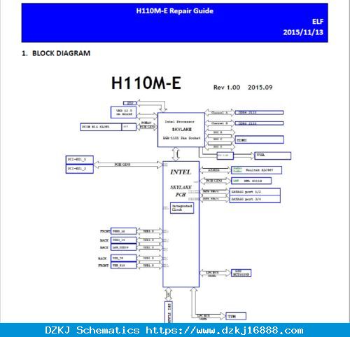 Asus H110M-E Repair Guide And BoardView.FZ …