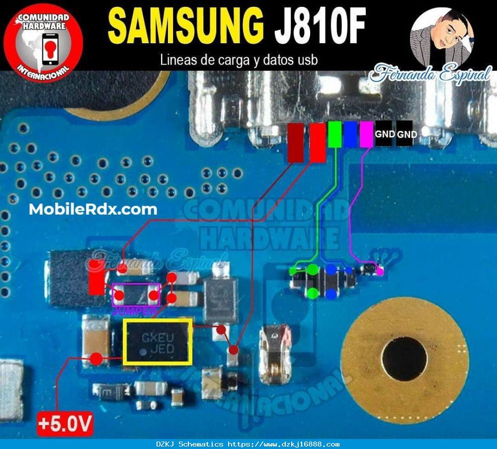 Repair Samsung Galaxy J8 J810F Charging Problem