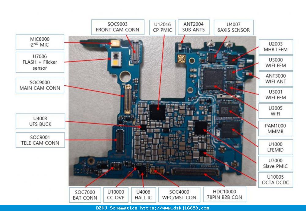 Samsung Galaxy S20 FE SM-G780F Schematics