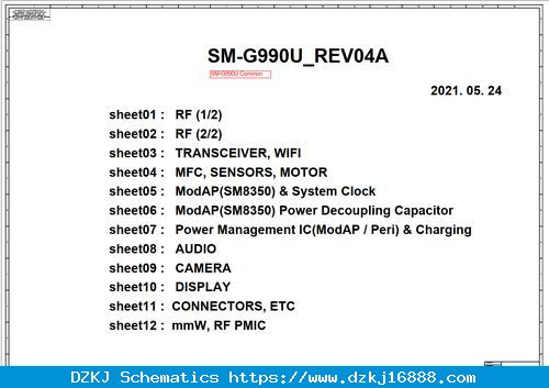 Samsung Galaxy S21 FE SM-G990U Schematic.PDF And Boardview.PDF ...