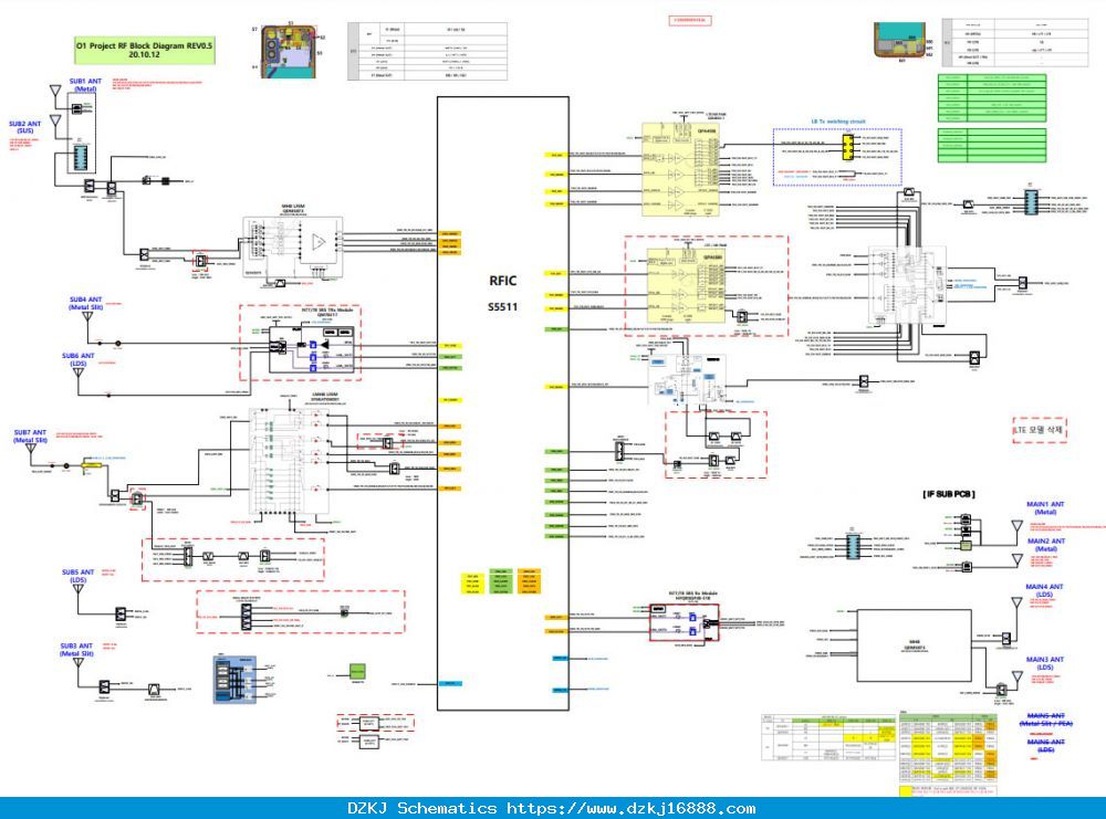 Samsung Galaxy S21 5G SM-G991B Schematics
