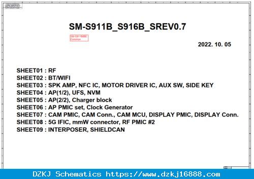 Samsung Galaxy S23+ SM-S916B Schematic And BoardView.PDF