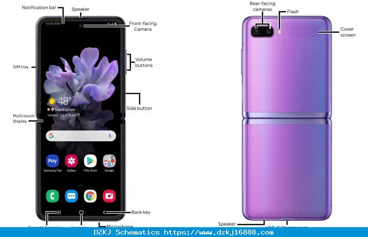 Samsung Galaxy Z Flip (SMF700U) Diagram