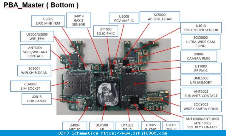 Samsung Galaxy Z Flip 3 SM-F711B Schematics