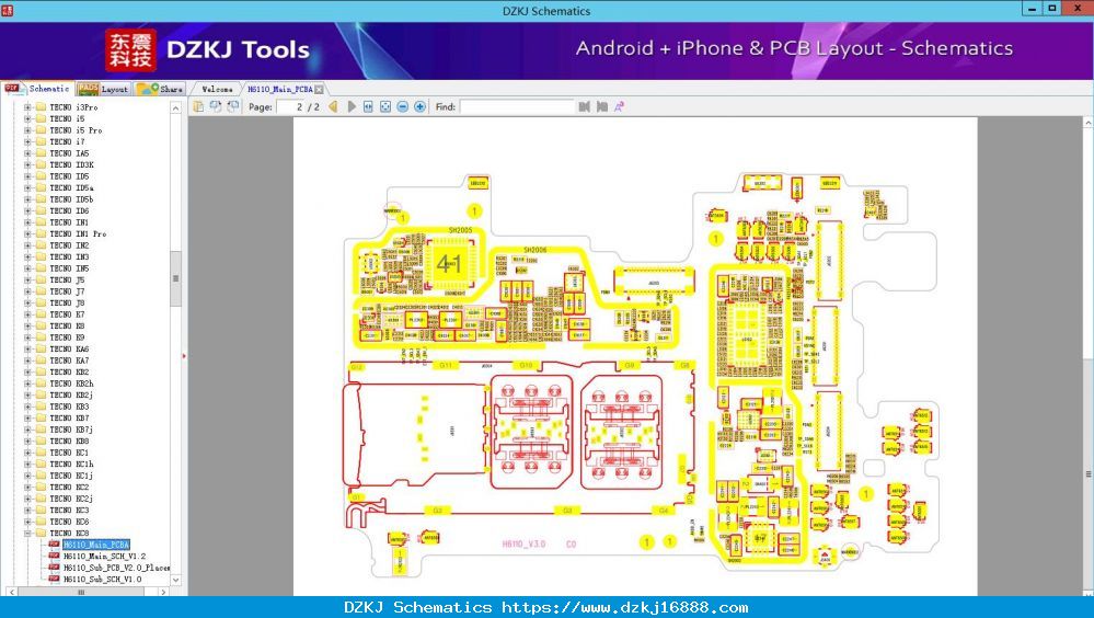 H6110_Main_PCBA - TECNO KC8 - TECNO Schematic