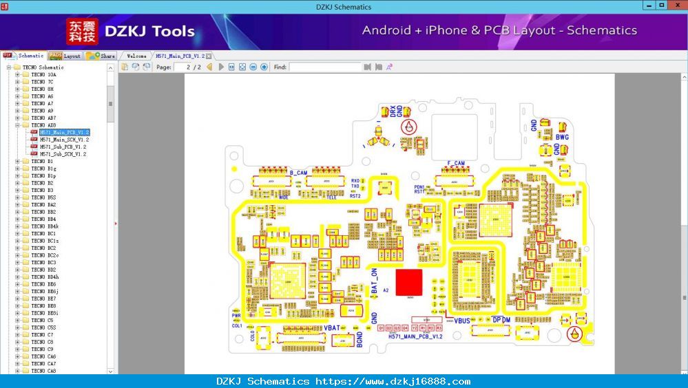 H571_Main_PCB_V1.2 - TECNO AX8 - TECNO Schematic