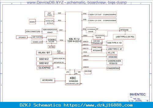 Xiaomi Mi Notebook Pro 15 R15-6050A2940901-MB-A01 Schematic And ...