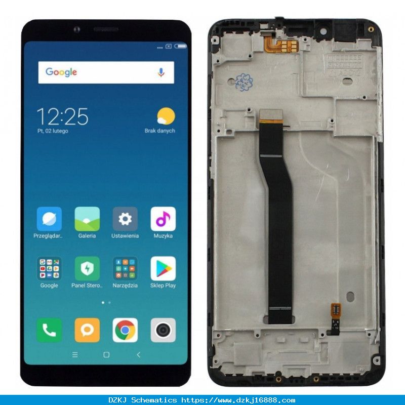 Wyświetlacz XIAOMI REDMI 6 / REDMI 6A Z Ramką Czarny