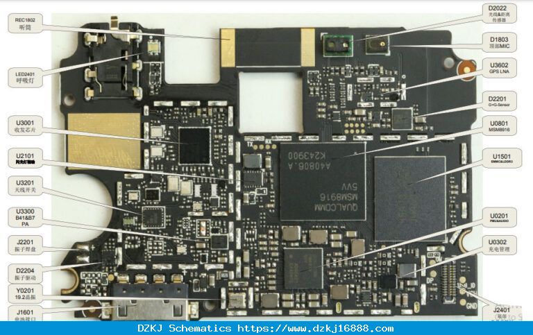 Xiaomi Redmi Note 4G Schematics