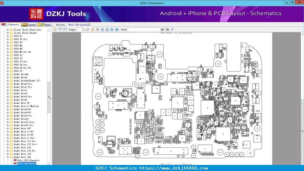 Note 12R Layout - Redmi Note 12R - XIAOMI Schematic