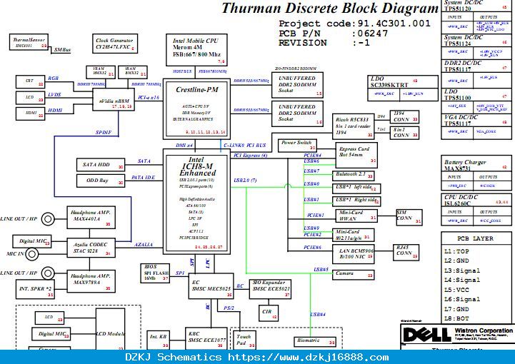 DELL XPS M1330 Schematic Diagram(Discrete) – Laptop Sche…