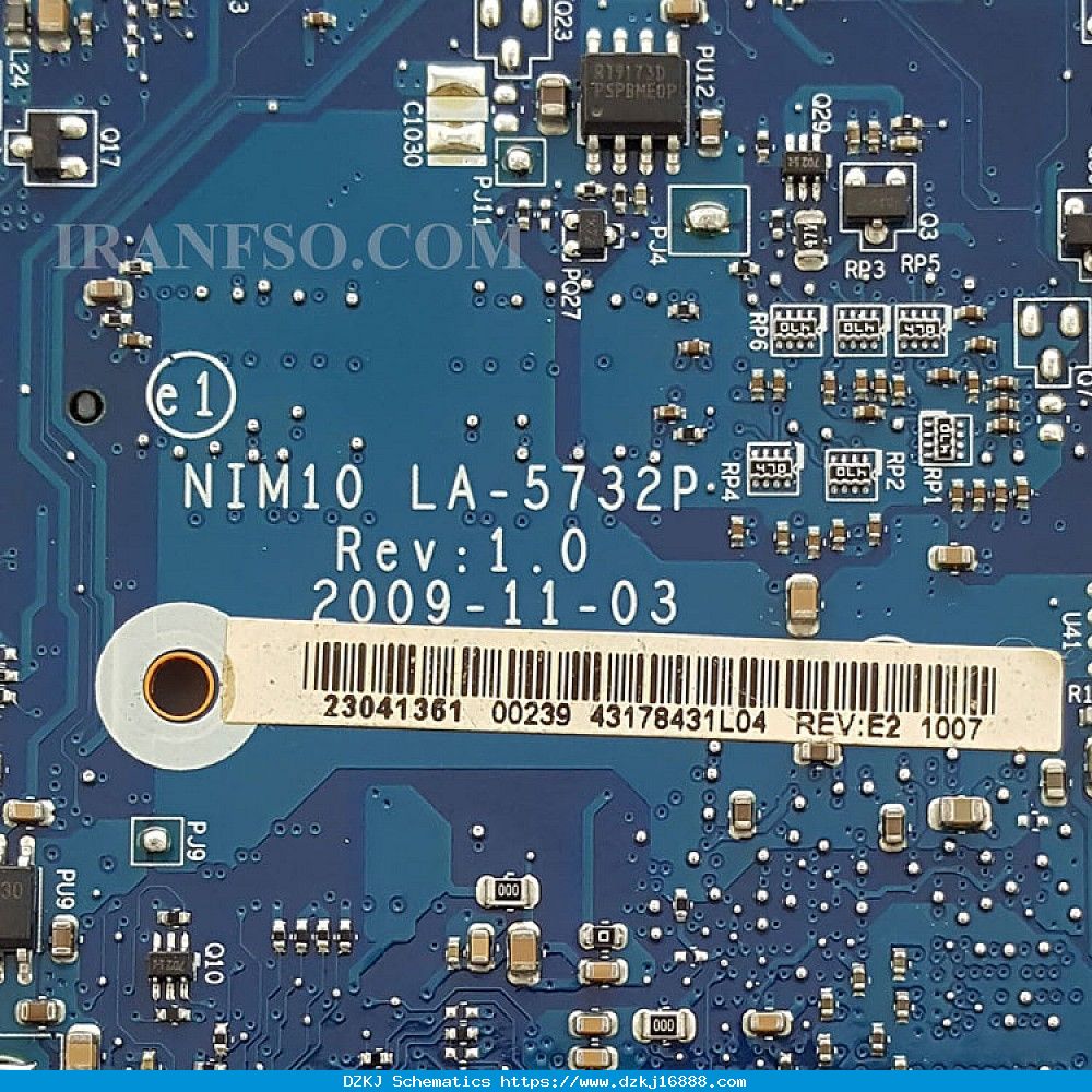 مادربرد لپ تاپ دل Inspiron Mini 1012-1018_CPU-Atom N…