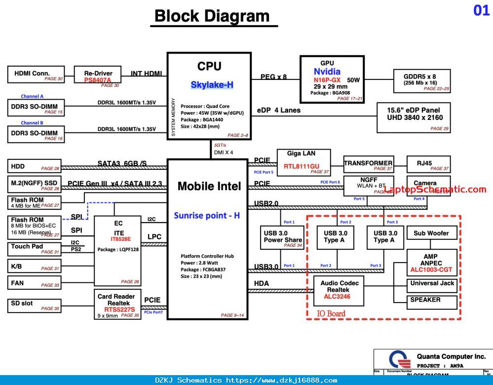 Dell Inspiron Schematic Diagram