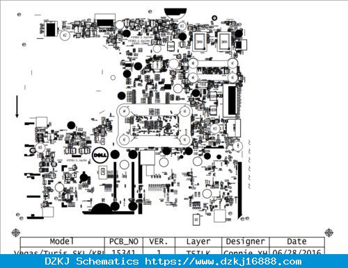 Dell Inspiron 15-3567 Wistron Vegas Turis SKL/KBL-U Rev A00 15341-1 ...