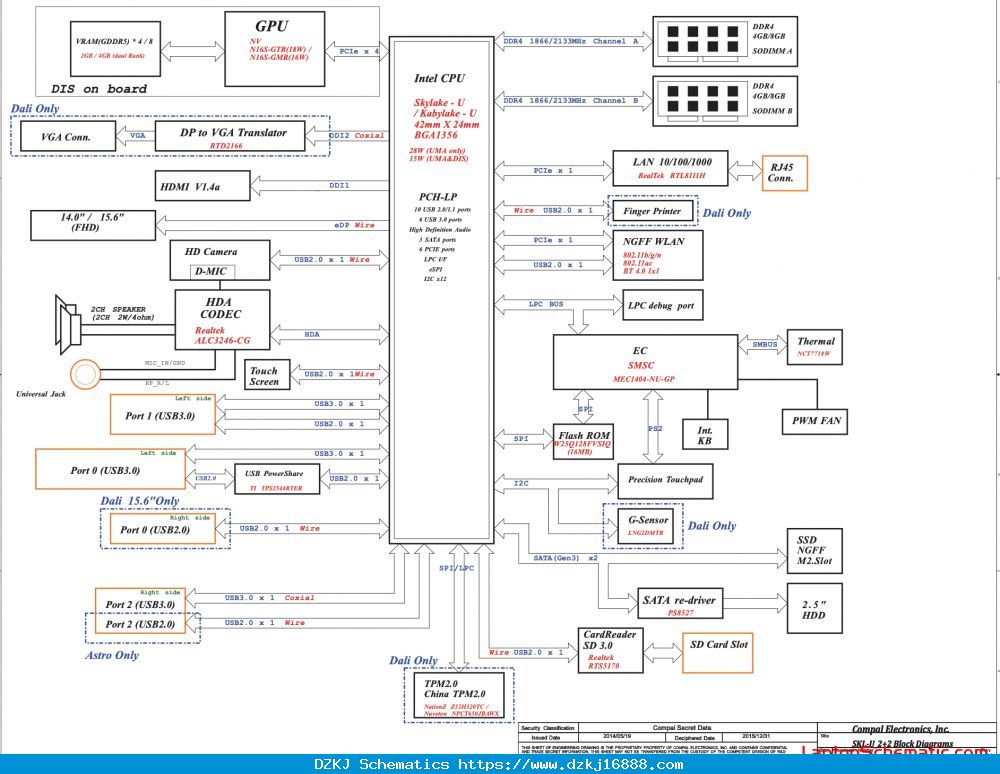 Dell Inspiron Schematic Diagram