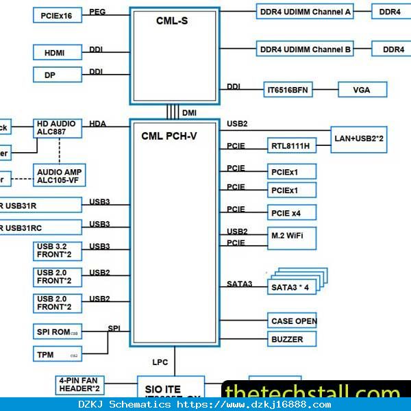 ECS B460H6-M14 Schematic Diagram