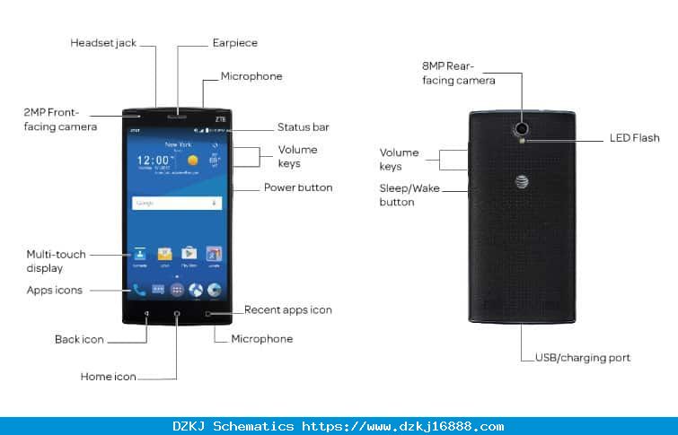 ZTE ZMAX 2 (Z958) Diagram