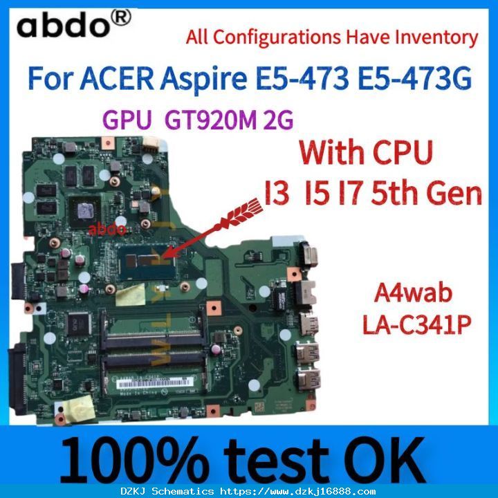 A4wab LA-C341P Mainboard. For ACER As…