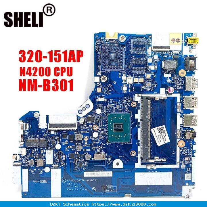 NM-B301 For Lenovo 320-15IAP Notebook Motherbo…