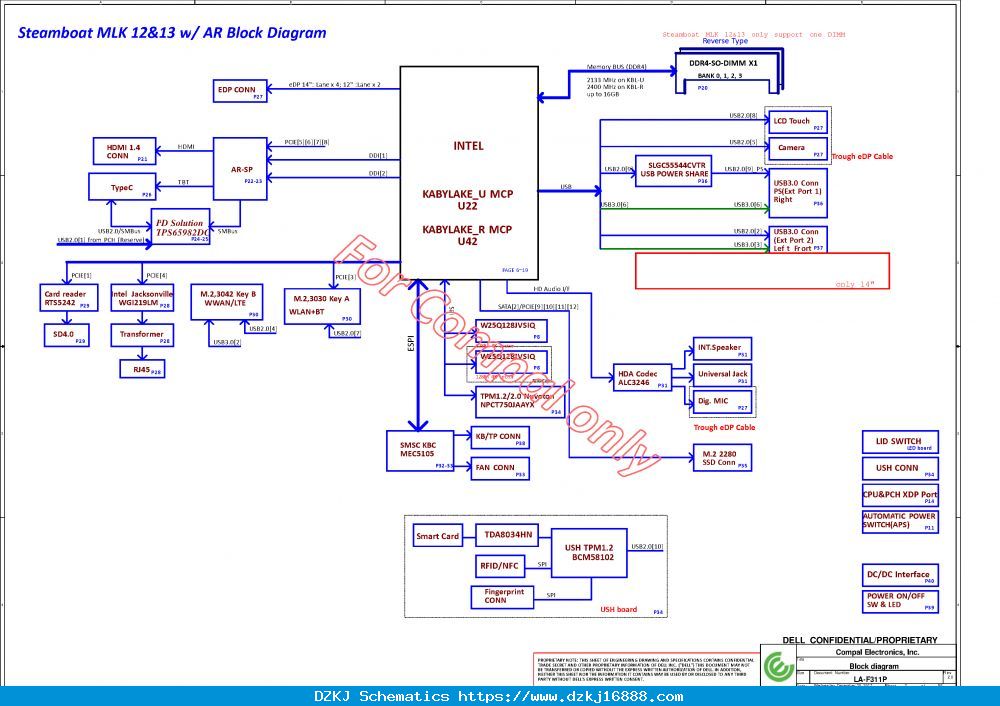 Dell Latitude 7290 7390 Compal DAZ30 LA-F311P Schematic & Boar…