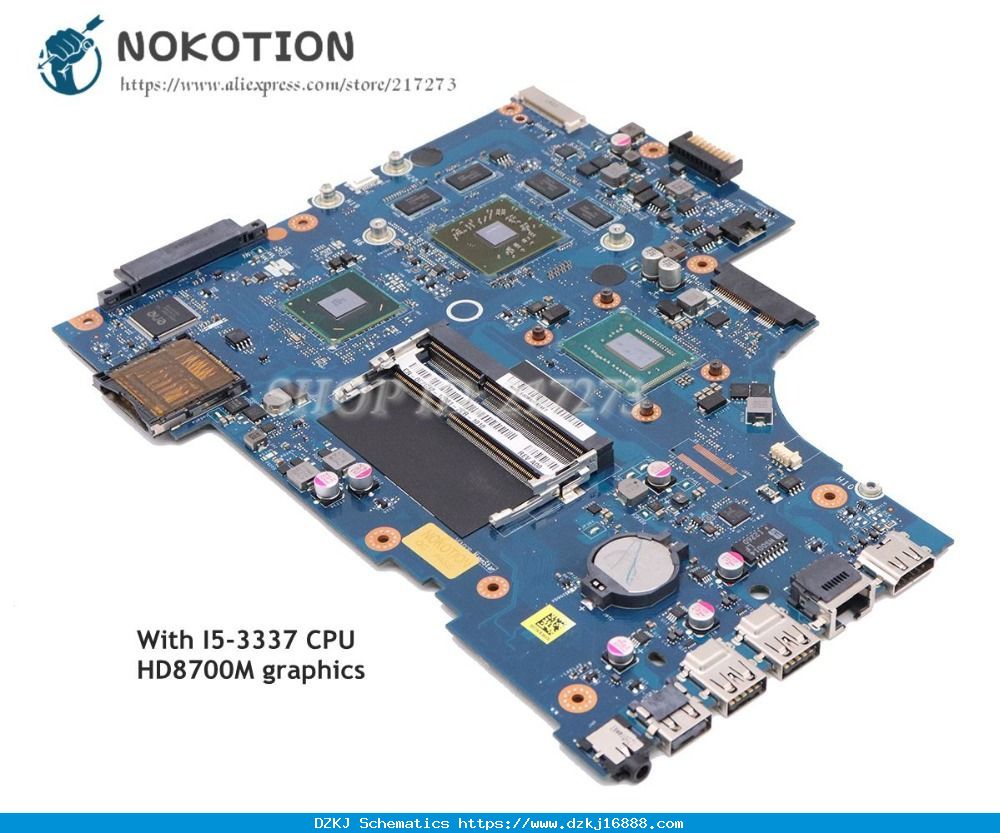 NOKOTION Placa Base Para Portátil Dell Inspiron 17R 5721…