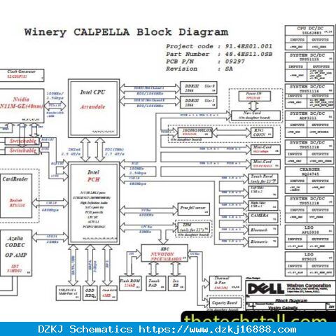 Dell Vostro 3400 LA-K032P REV 1.0 Schematic Diagram