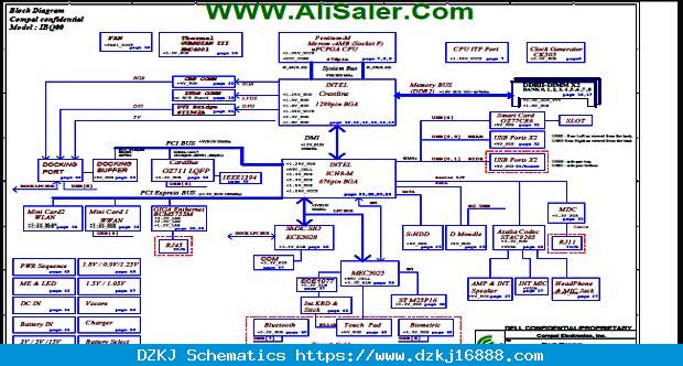 Dell Latitude D630 Compal LA-3302P Rev:0.4 DISCRETE Schematic ...