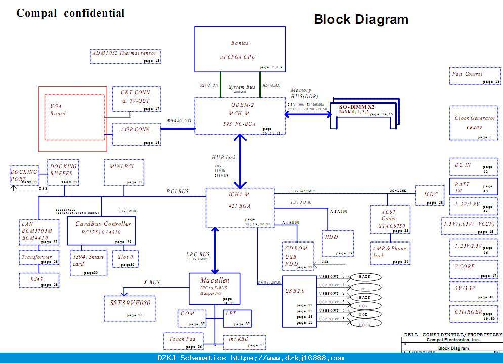 Dell D600 Schematic Diagram Schemat Dell Latitude D600 Quant