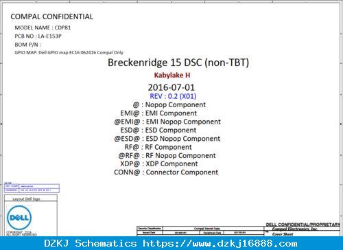 Dell Latitude 5580 Precision 3520 Compal CDP81 LA-E153P Schematic…