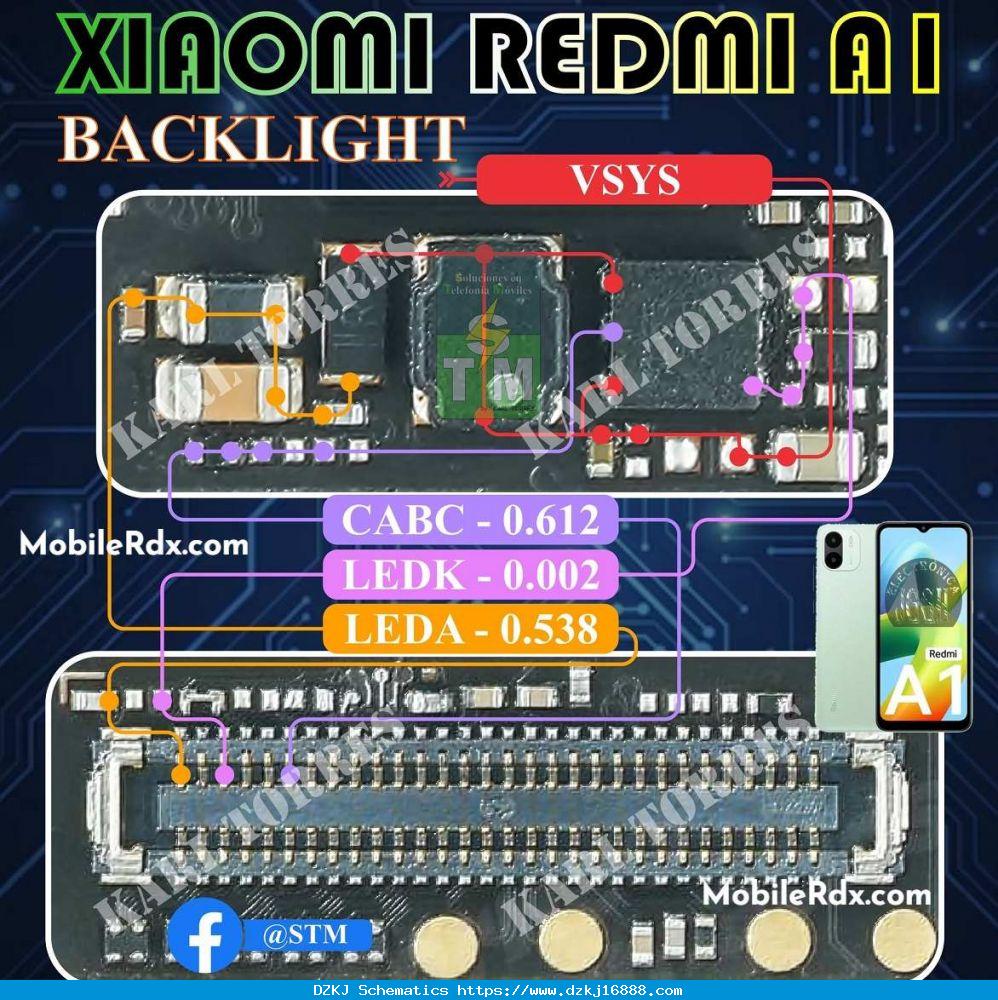 Xiaomi Redmi A1 Backlight Ways