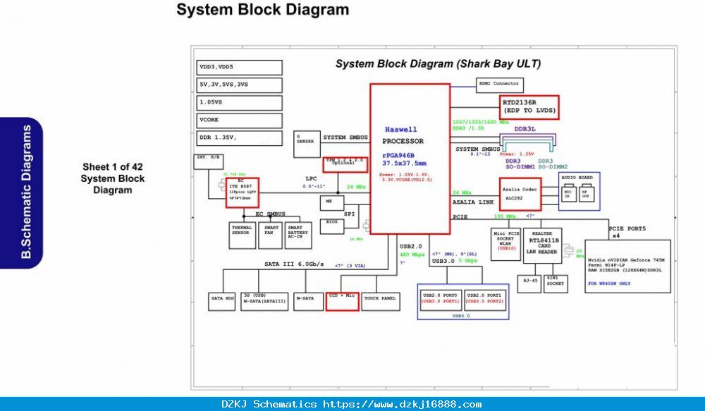 CLEVO W840SN SCHEMATIC For $5.52 In CLEVO