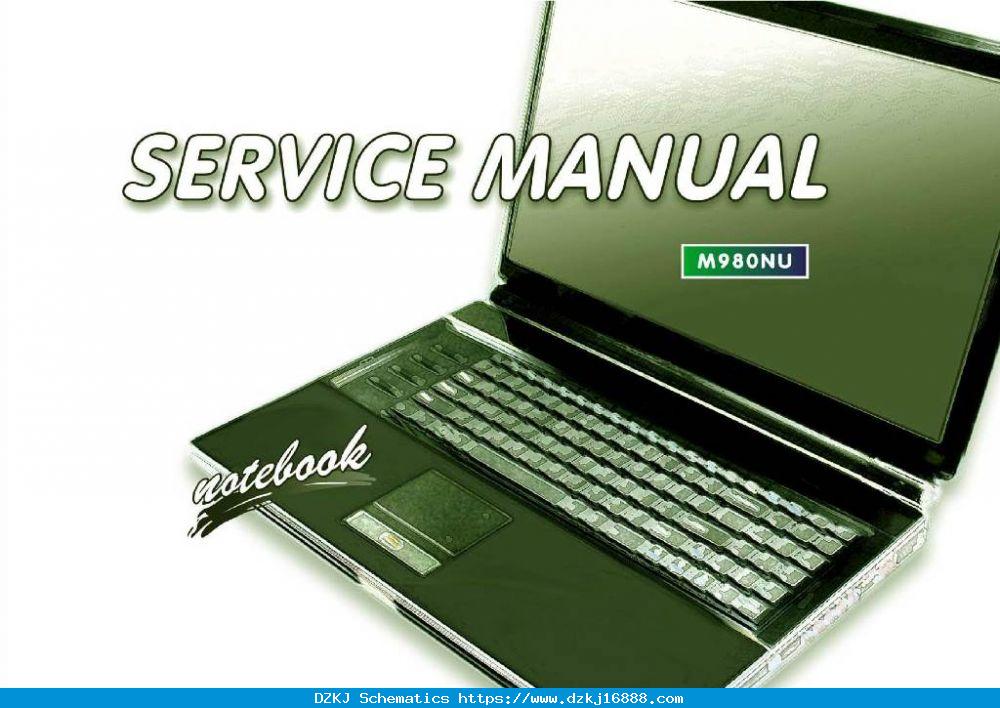 CLEVO M980NU Motherboard Schematic & Service Manual For $5.52
