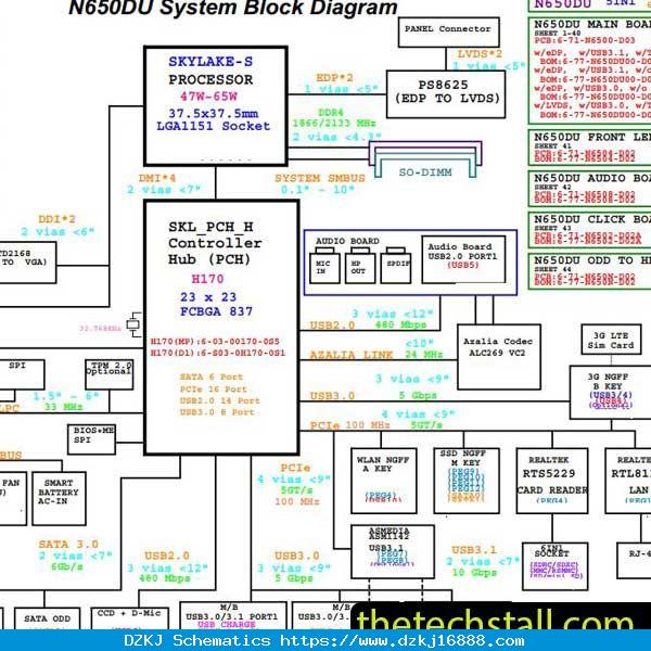 Clevo NH55RZQ 6-71-NH5G0-D02 Schematic D…