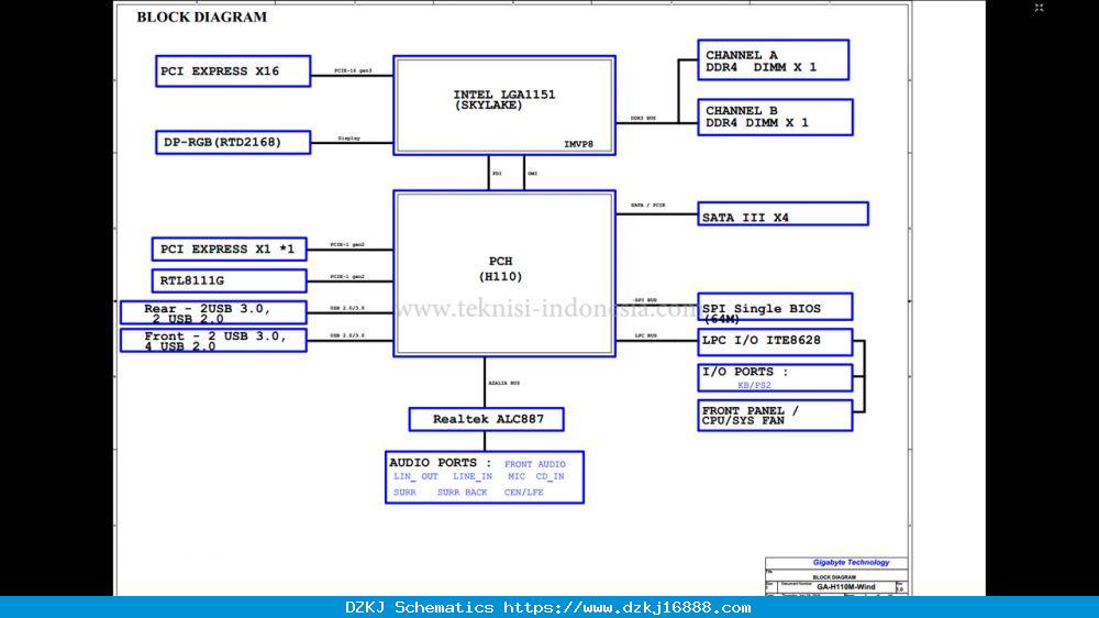 GA-H110M-Wind Schematic And BoardView PDF