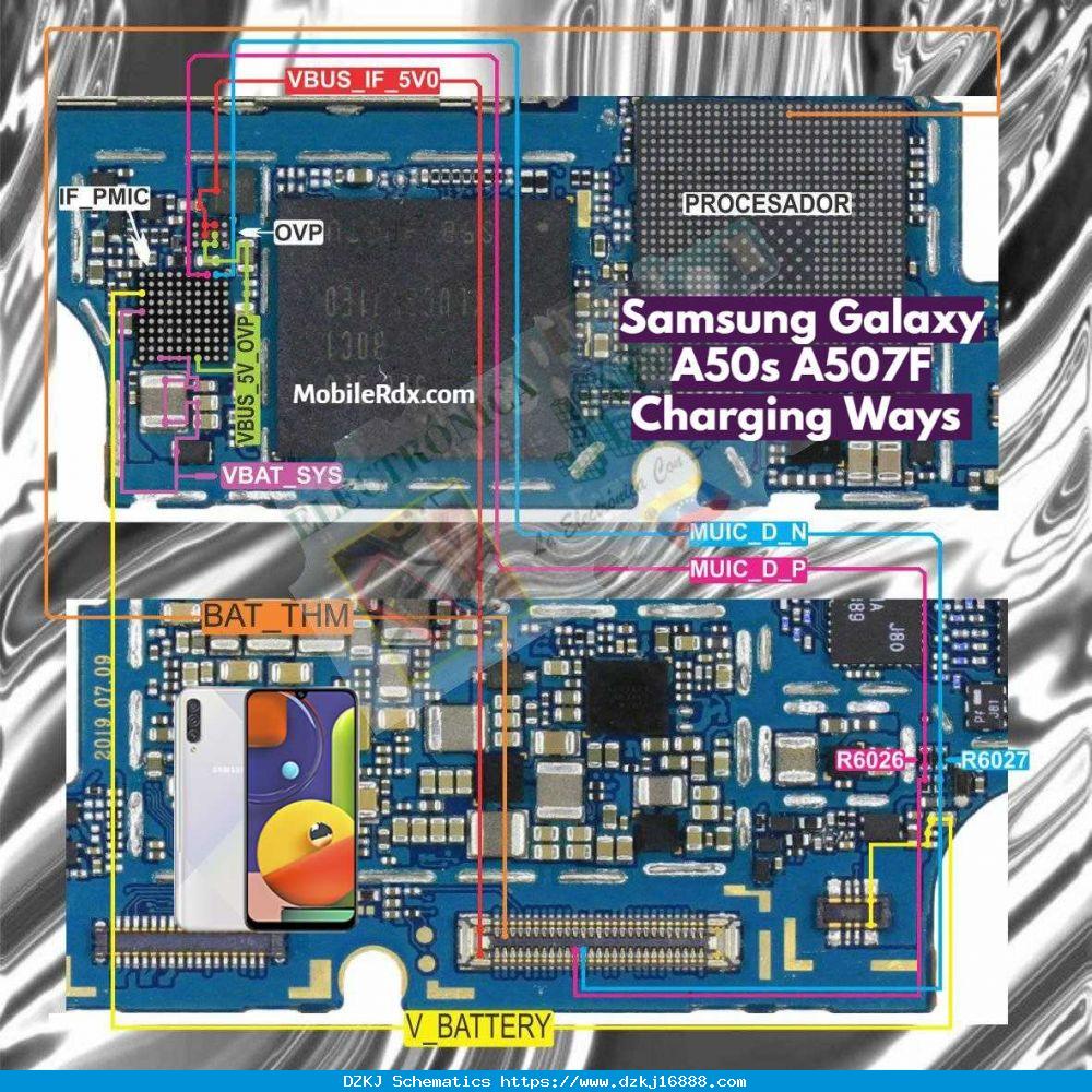 Samsung Galaxy A50s Charging Ways