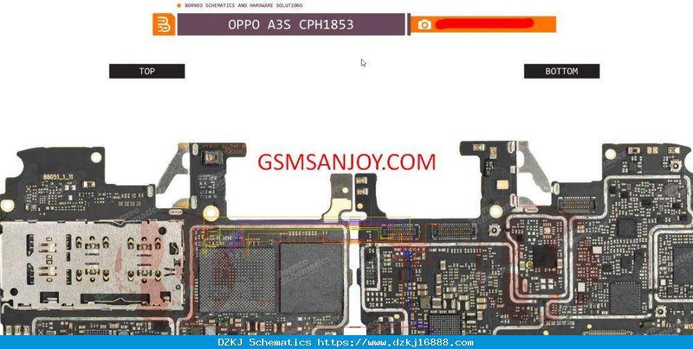 OPPO A3S CPH1853 All Hardware Schematic Diagram Free Solution