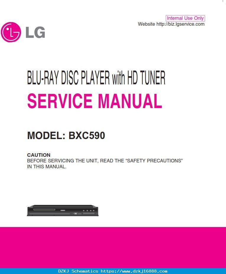LG BXC590 Blu Ray Player Service Rep…
