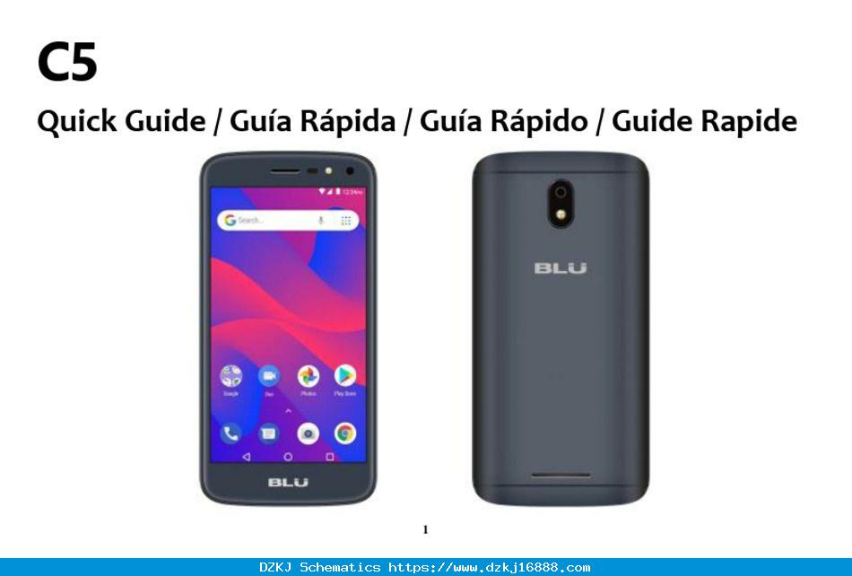 BLU C5 QUICK MANUAL Pdf Download