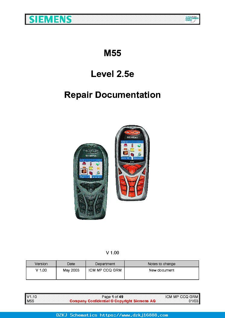 SIEMENS L25E M55 V10 SM Ser…