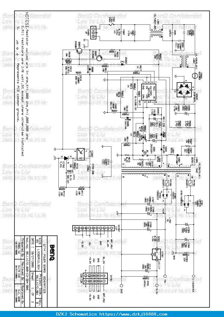 [DIAGRAM] Benq Q7t4 Schemati…