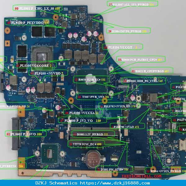 Asus GL752VW Repair Guide And Schematic …